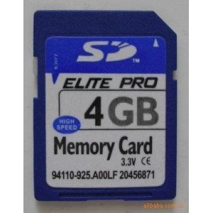 CARTE MEMOIRE SDHD CARD 4 Go