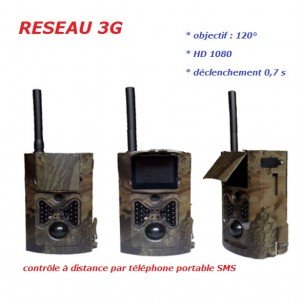 Caméra de chasse et de surveillance 12MP HD  SMS MMS via 3G 